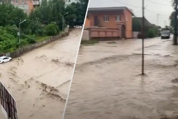 Сильный ливень обрушился на российский Кавказ: Южная Осетия ушла под воду