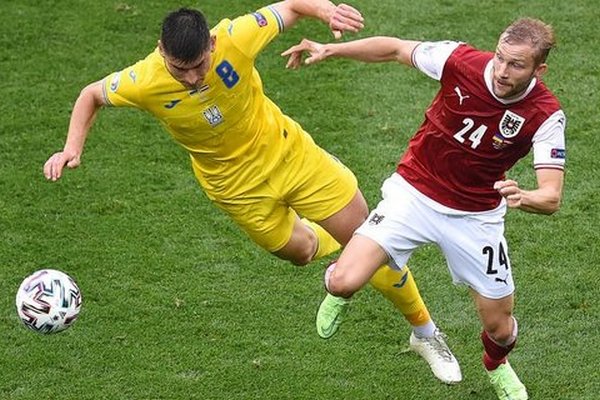 Сборная Украины проиграла сборной Австрии со счетом 0:1 в матче Евро-2020