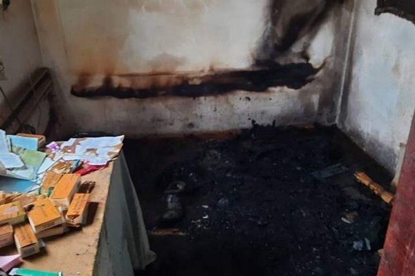 В Никопольском районе на пожаре погиб человек