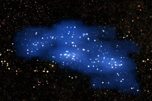 Астрономы выяснили, что скрывает гигантское скопление галактик