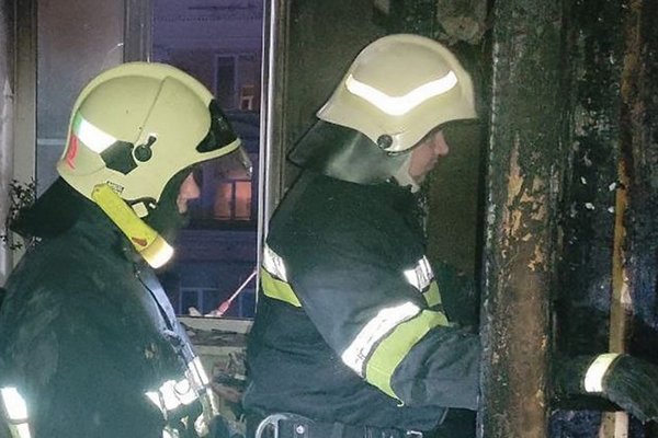 Ночью из-за пожара из дома в центре Харькова эвакуировали людей