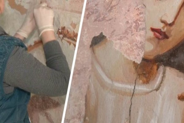 В церкви в Львовской области реставраторы нашли росписи XIX века