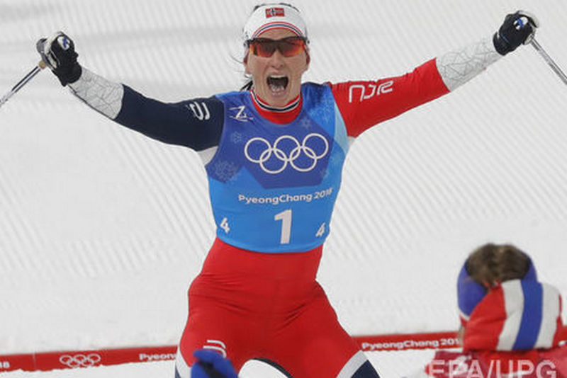 Норвежская лыжница Бьорген по количеству олимпийских медалей сравнялась с рекордсменом Бьорндаленом