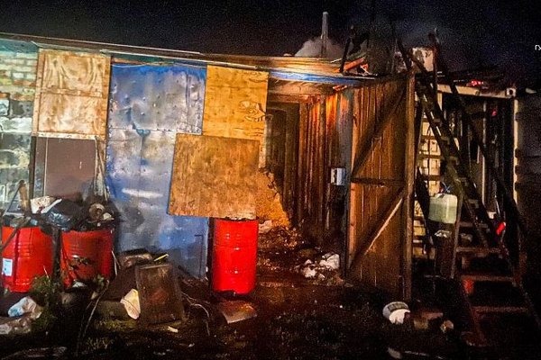 В Киевской области вспыхнул пожар с пострадавшими
