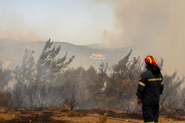 Лесные пожары продолжают бушевать в Греции: найдено еще 18 тел