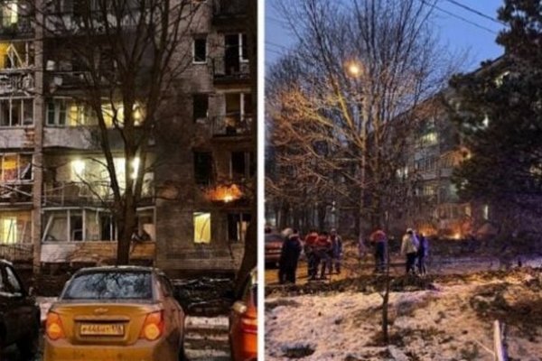 В Санкт-Петербурге беспилотник врезался в жилую 5-этажку