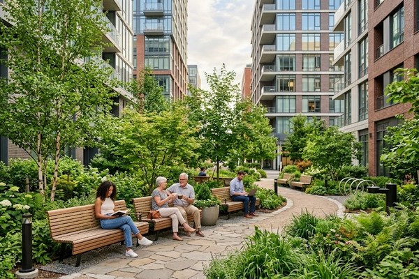 Городская среда сегодня: развитие «карманных парков» как современный стандарт комфорта