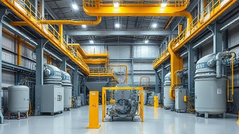 Современное промышленное оборудование для переработки минералов внутри