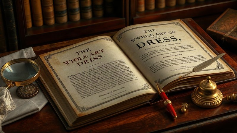 Старинная иллюстрированная книга 1830 года «The Whole Art of Dress» на