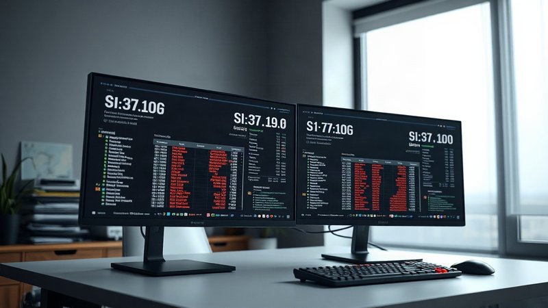 Безопасность PHP в эпоху ИИ: контекст инцидента и сравнение защитных мер Рабочее место системного администратора с мониторами, отображающими си