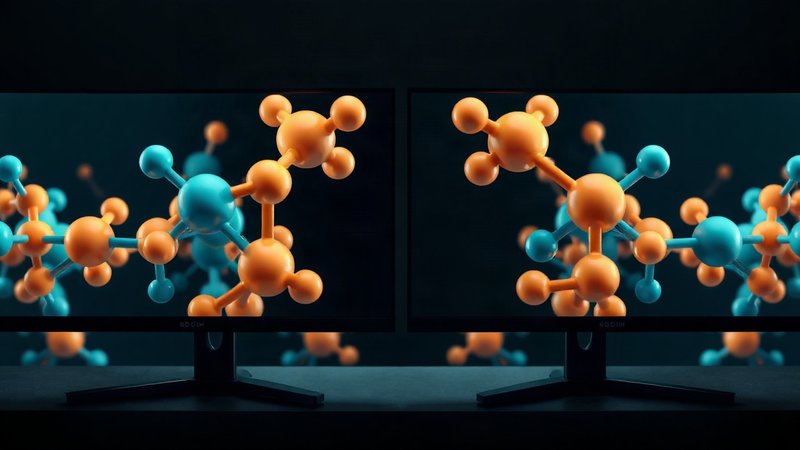 Сравнительный анализ трехмерных молекулярных моделей на мониторах лабо