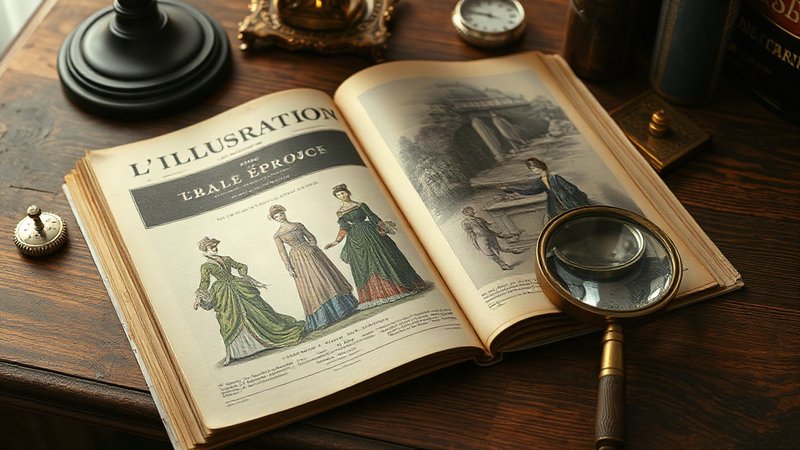 Парижский глянец Belle Époque в журнале L’Illustration 1890-х годов Цветная хромолитография из старинного французского журнала L’Illustrat