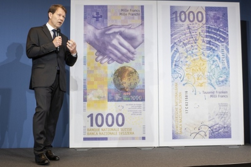 Швейцария вводит в обращение новую самую дорогую банкноту в Европе