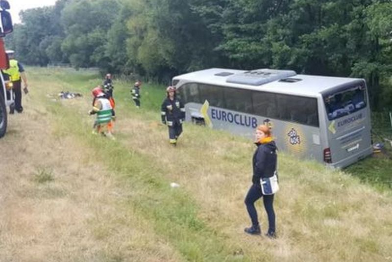 В Польше автобус с украинцами попал в ДТП, шесть человек госпитализировали
