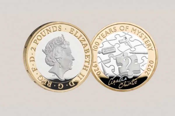 В Великобритании выпустили монеты к столетию первого романа Агаты Кристи